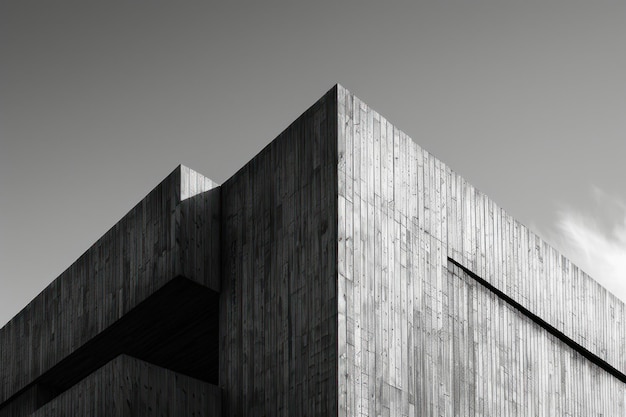 Photo modern minimalist concrete architecture building