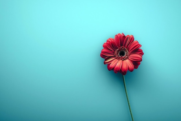 Modern minimalist flower desktop wallpaper design with a fresh look