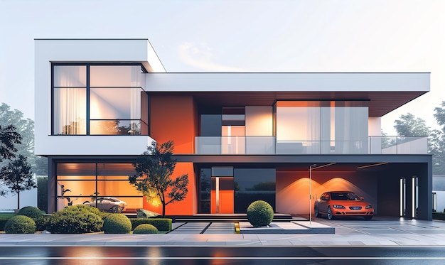 modern minimalist house design that would serve as an elegant for a home ai generated