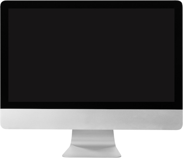 Modern monitor isolated on white