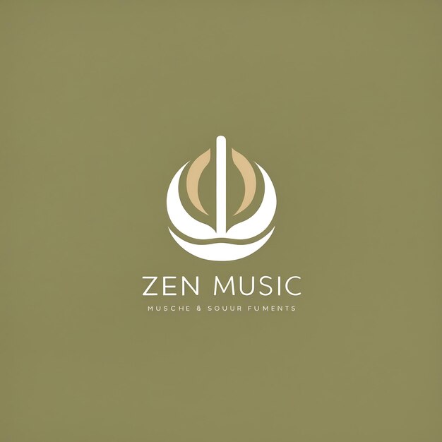 Photo modern music logo images with artistic flair