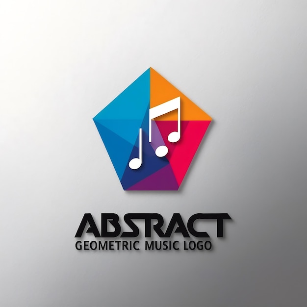 Photo modern music logo images with artistic flair