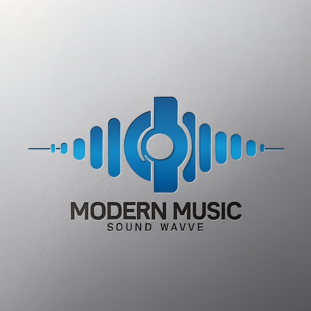 Photo modern music logo images with artistic flair