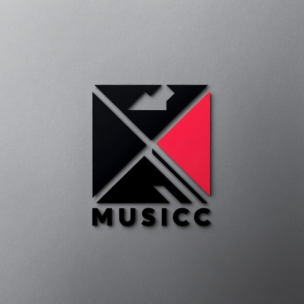 Photo modern music logo images with artistic flair