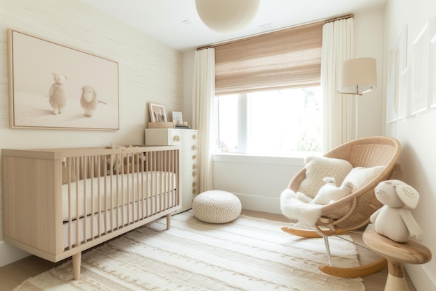 Modern Neutral Nursery Room