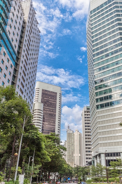 Modern office buildings in the center of Kuala Lumpur