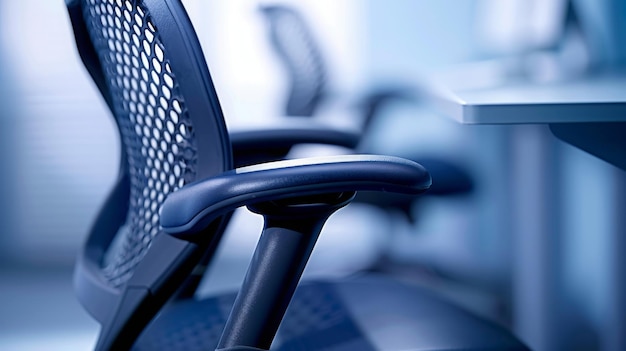 Modern office chairs detail Shallow DOF