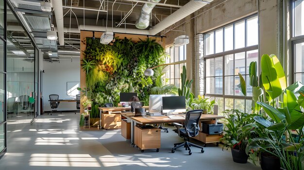 Modern Office Space with FloortoCeiling Windows