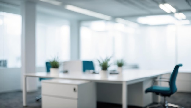 Modern office with chairs and table perfect for corporate meetings and workspaces