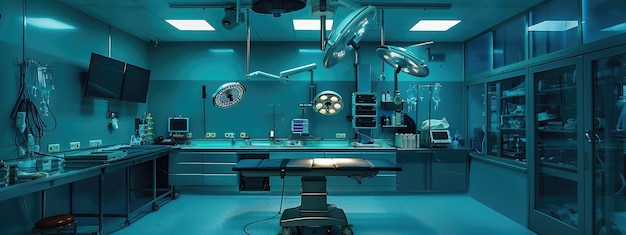 Modern Operating Room with Advanced Medical Equipment