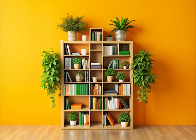 Modern organized beautiful bookshelves design for keeping books