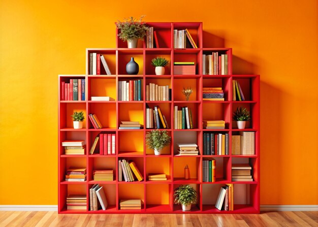 Modern organized beautiful bookshelves design for keeping books