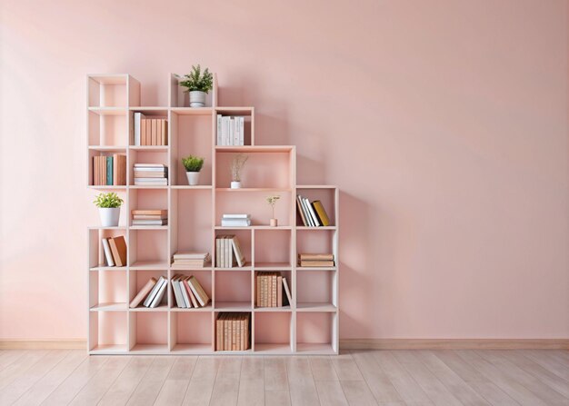 Modern organized beautiful bookshelves design for keeping books