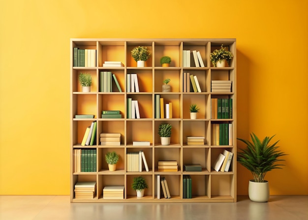 Modern organized beautiful bookshelves design for keeping books