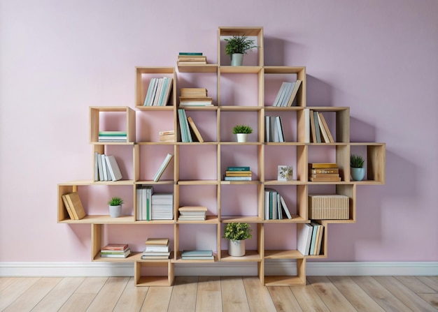 Modern organized beautiful bookshelves design for keeping books