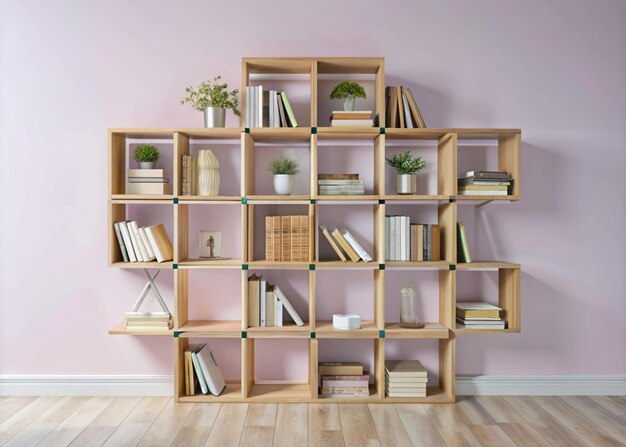 Modern organized beautiful bookshelves design for keeping books