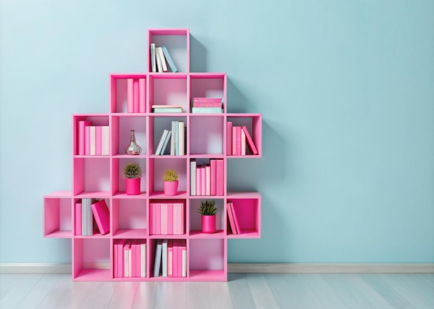 Modern organized beautiful bookshelves design for keeping books