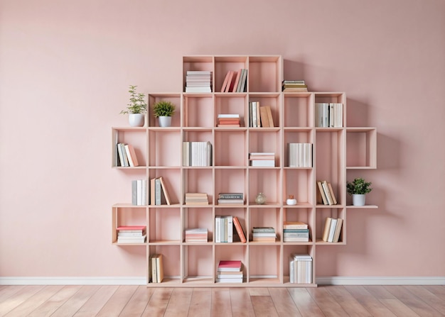 Modern organized beautiful bookshelves design for keeping books