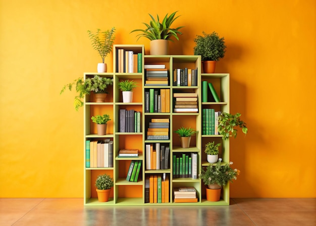 Modern organized beautiful bookshelves design for keeping books