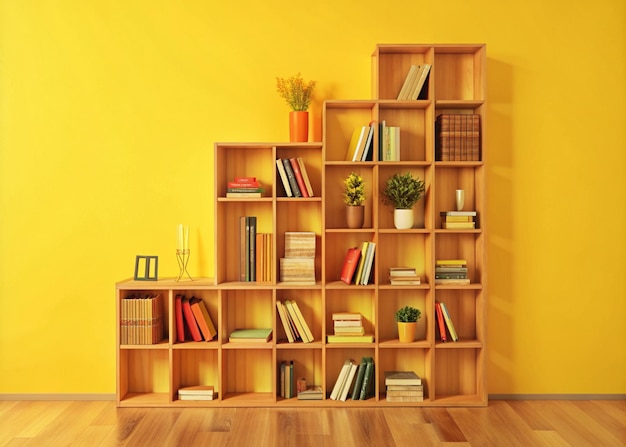 Modern organized beautiful bookshelves design for keeping books