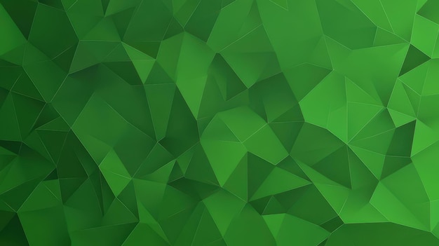 Photo modern origami background in vibrant green features triangle designs for a fresh