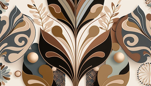 Photo modern pattern bohemian style