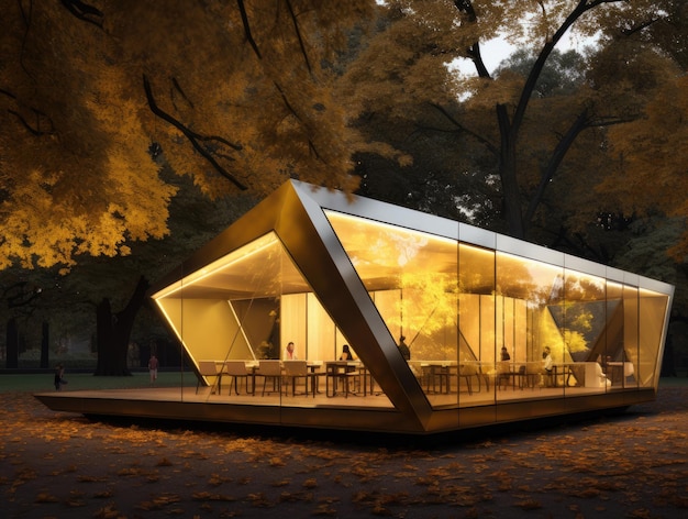 Modern pavilion design for contemplation