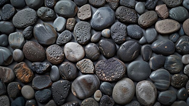 Modern Pebble Stone Background with Dark Black Color Accents