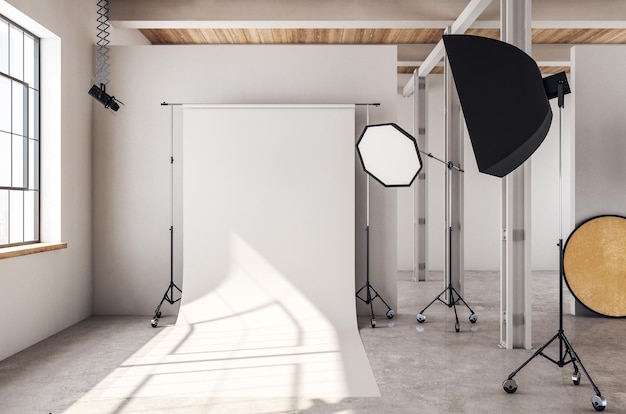 Modern photo studio