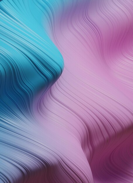 Modern pink and blue colored poster color dynamic wave flowLiquid wavy shapes abstract holographic 3D wavy backgroundDigital background 3d rendering of twisted lines Modern background design