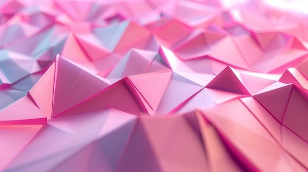 Modern Pink Geometric Polygonal Background