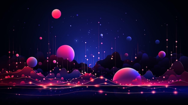 Modern pink neon background design