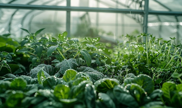 modern polytunnel greenhouse for smart agriculture