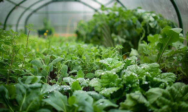 modern polytunnel greenhouse for smart agriculture