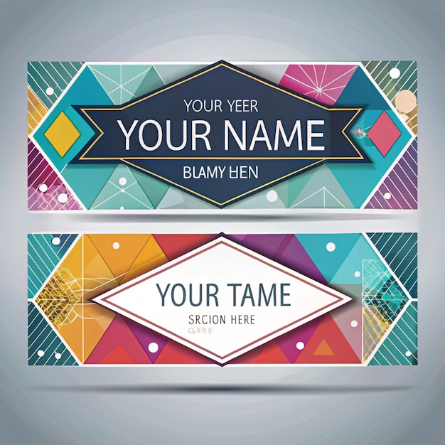 Photo modern professional banner template design