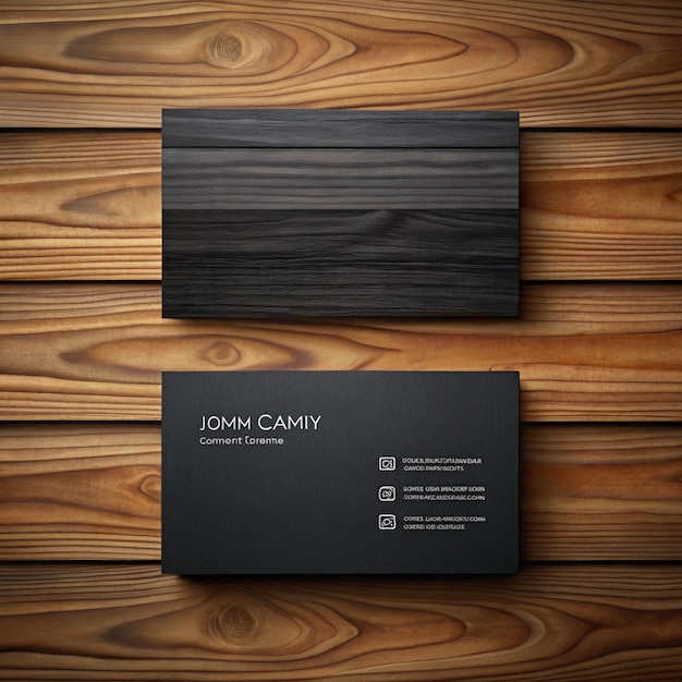 Modern Professional Black Business Card Design