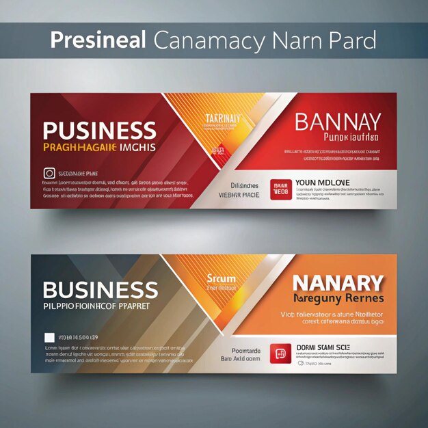 Photo modern professional corporate banner template design