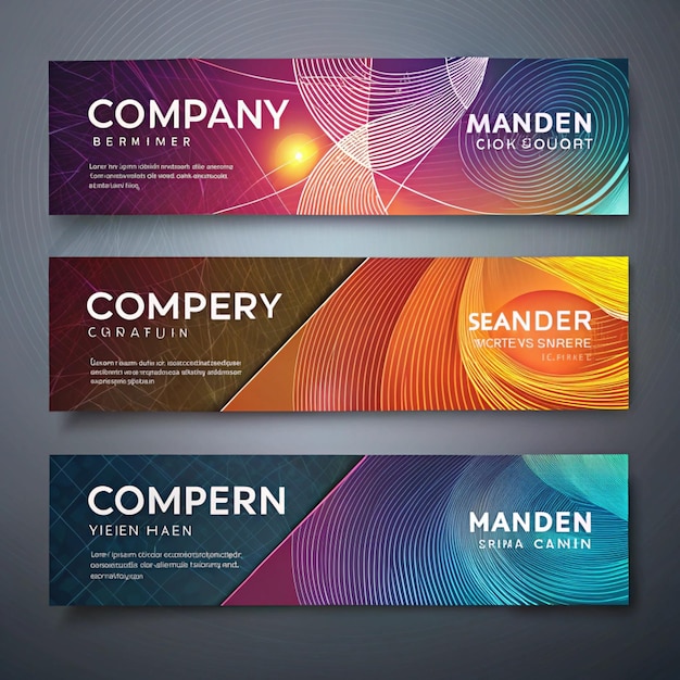 Modern Professional Creative Banner Template Design