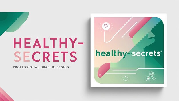 Photo modern professional graphic design healthysecrets