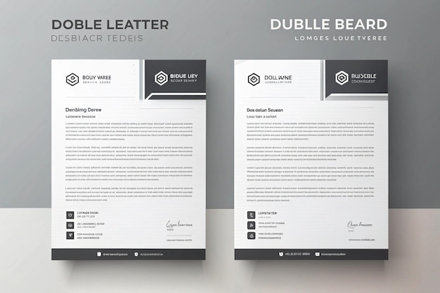 Modern Professional Letterhead Template Design