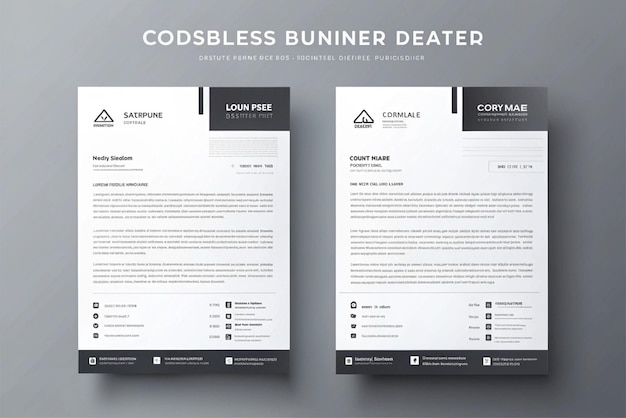 Modern Professional Letterhead Template Design