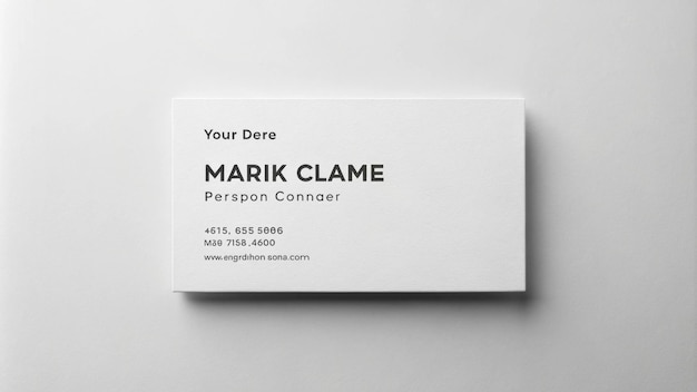 Modern Professional White Business Card Design