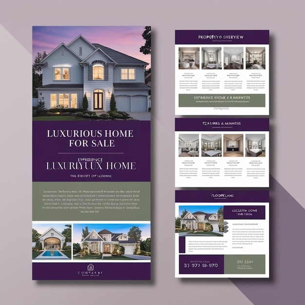 Modern Real Estate Sale Brochure Design Elegant Home Sale Brochure Template