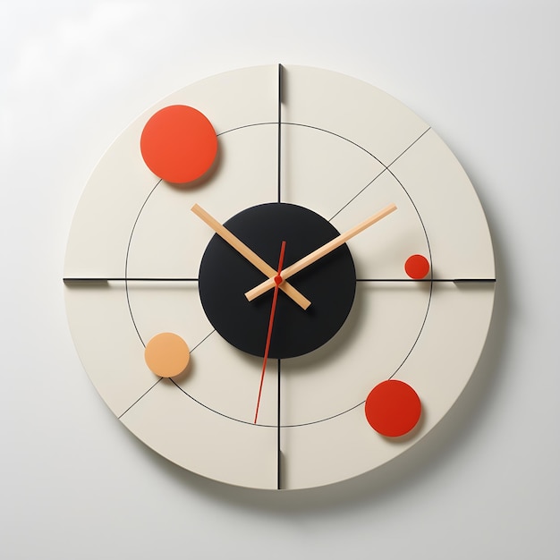 Modern round decorative wall clock design