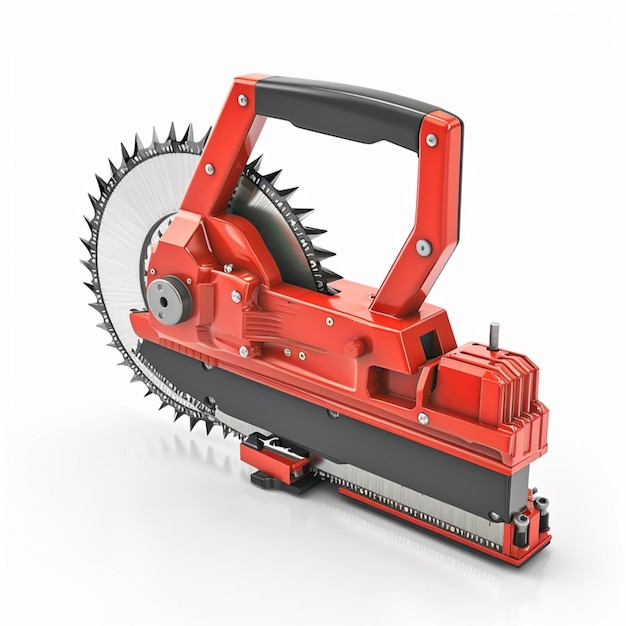 modern saw machines isolated on a white background