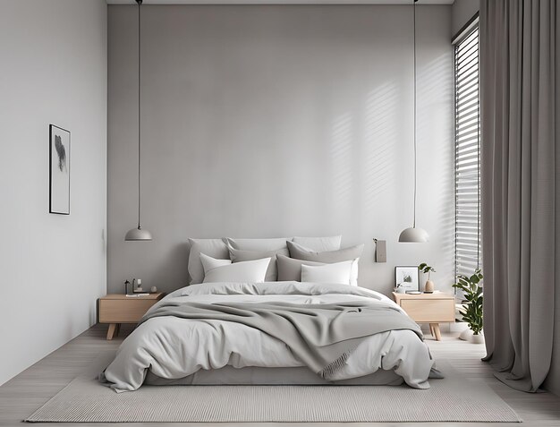 Modern Scandinavian Bedroom Interior Design Minimalist Elegance and Comfort