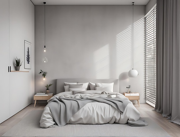 Modern Scandinavian Bedroom Interior Design Minimalist Elegance and Comfort