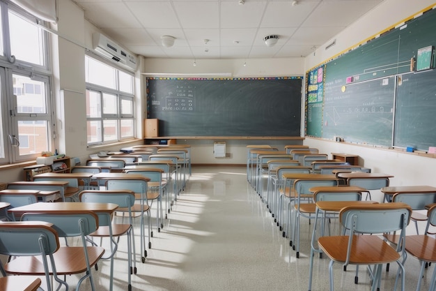 modern school classroom interior