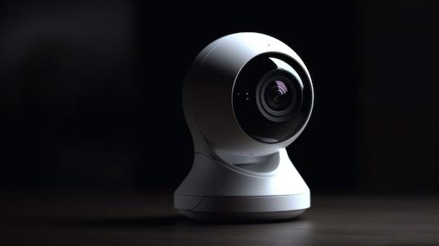 Modern security camera closeup view