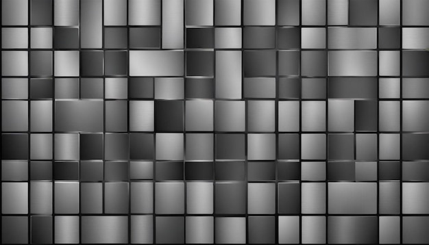 Photo modern silver bar gradient texture on black background industrial design